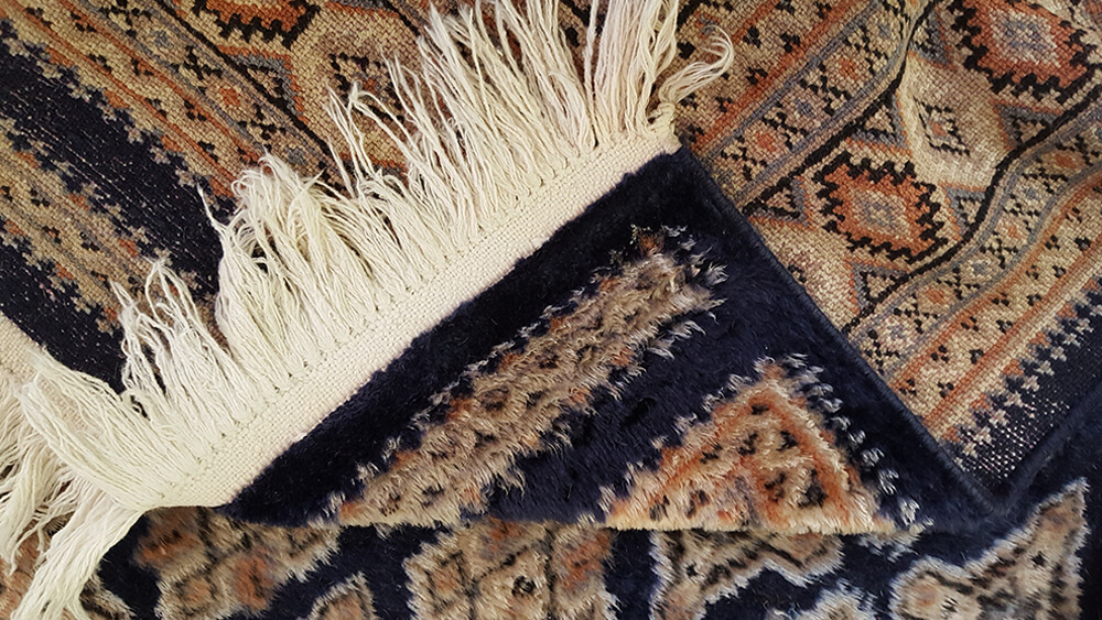 corner of an oriental rug